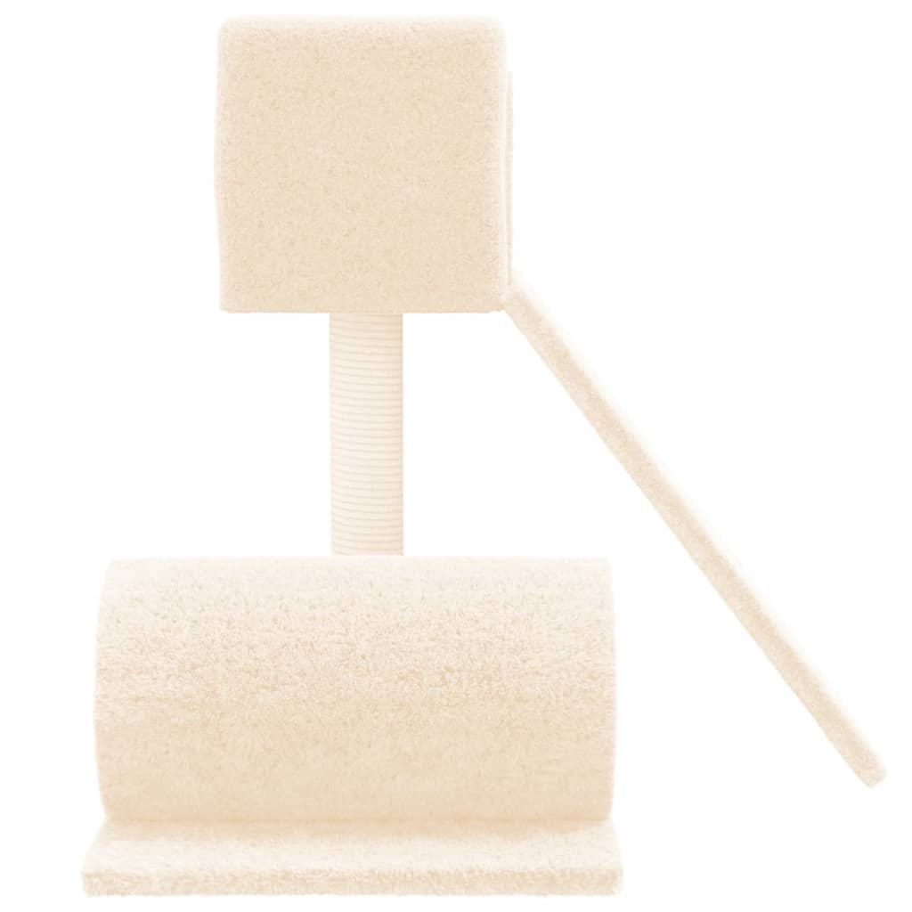 vidaXL Árvore p/ gatos c/ poste arranhador sisal 59 cm cinzento-claro