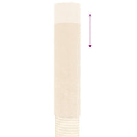 vidaXL Árvore p/ gatos altura ajustável chão ao teto 277-303 cm creme