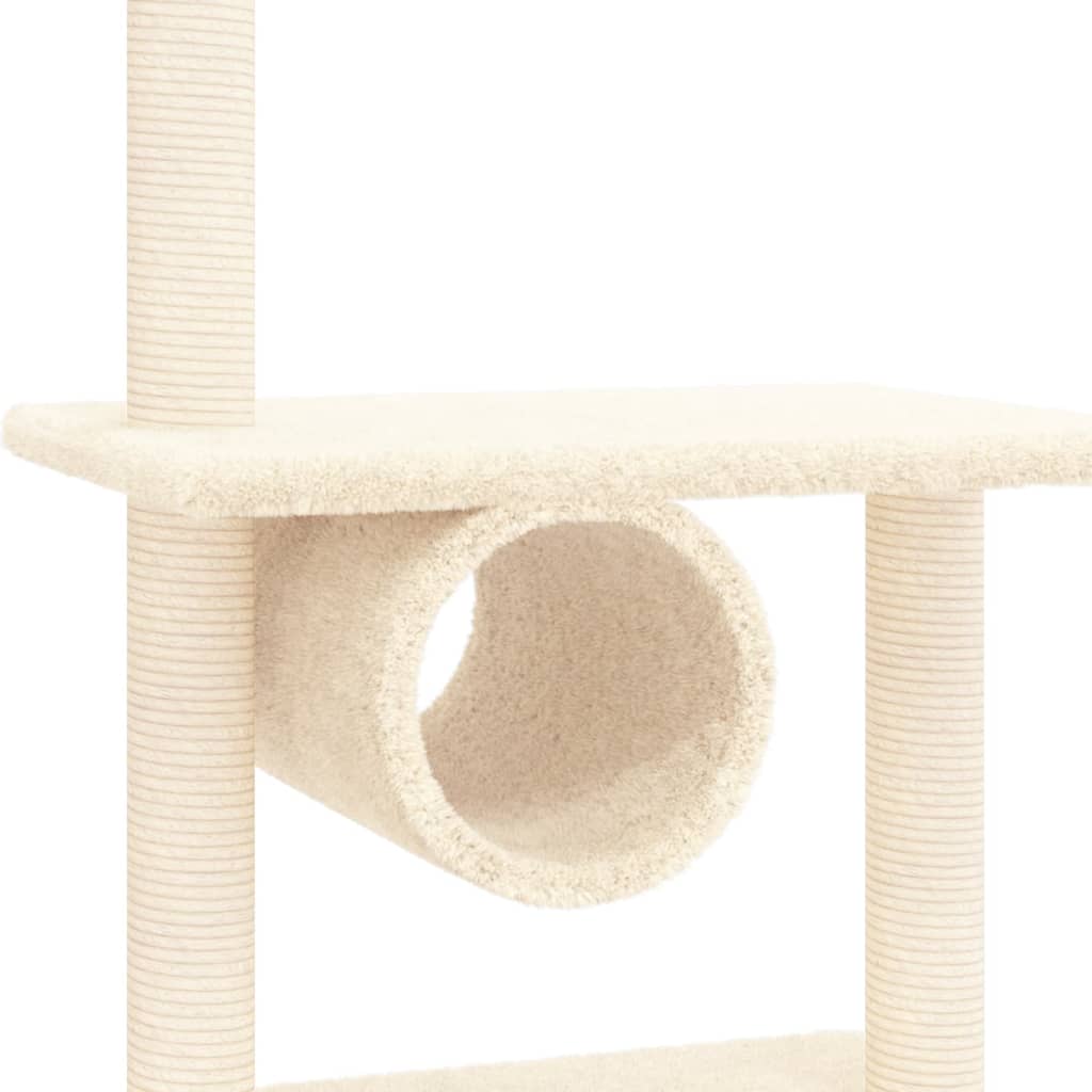 vidaXL Árvore p/ gatos c/ postes arranhadores sisal 279cm cinza-escuro