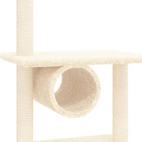 vidaXL Árvore p/ gatos c/ postes arranhadores sisal 279cm cinza-escuro
