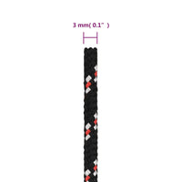 Corda de barco 3 mm 50 m polipropileno