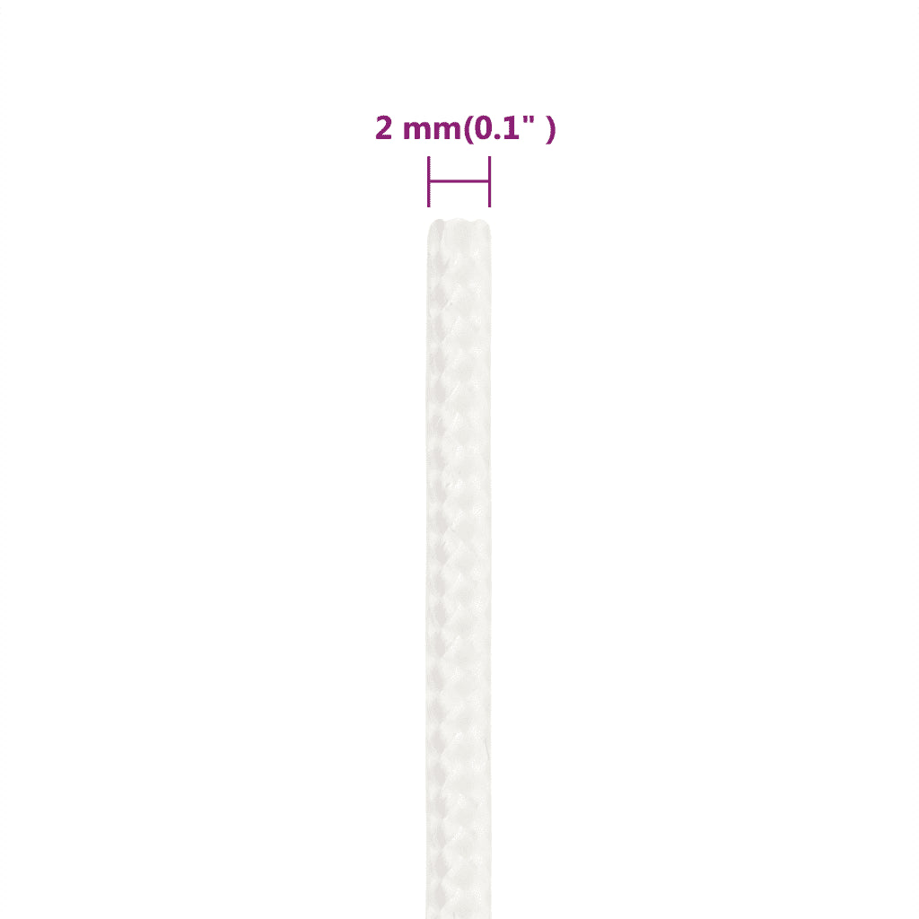 Corda de barco 2 mm 25 m polipropileno  completo