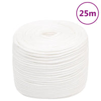 Corda de barco 8 mm 25 m polipropileno totalmente branca