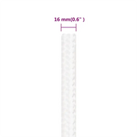 Corda de barco 16 mm 100 m polipropileno  completo