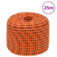 Corda de barco 14 mm 25 m polipropileno laranja