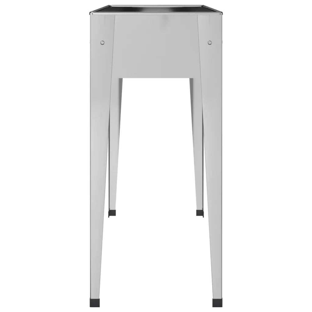 Vaso/floreira de jardim 100,5x40,5x90 cm aço galvanizado