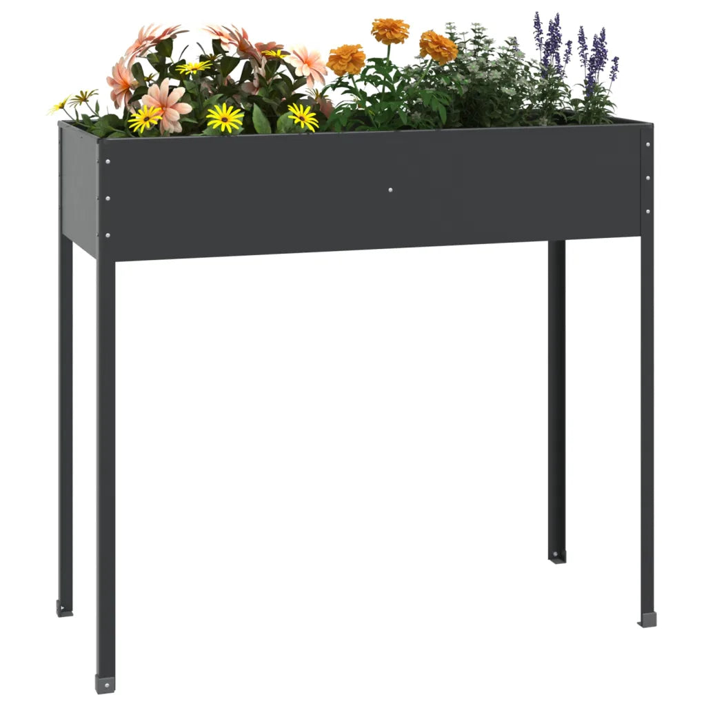 Vaso/floreira jardim 100,5x40,5x90 cm aço galvanizado