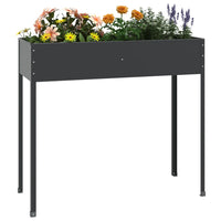 Vaso/floreira jardim 100,5x40,5x90 cm aço galvanizado