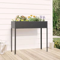 Vaso/floreira jardim 100,5x40,5x90 cm aço galvanizado
