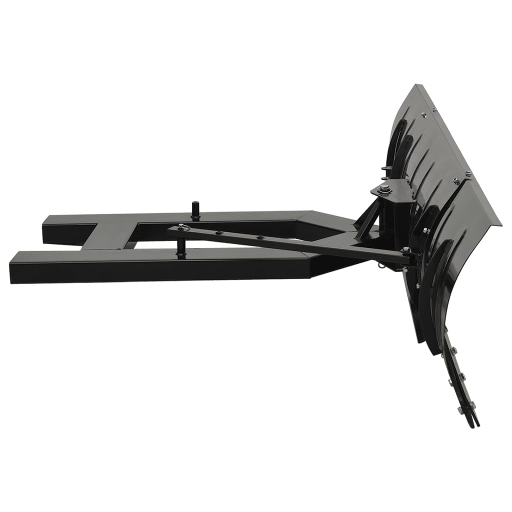 vidaXL Limpa-neves para empilhador 150x38 cm preto