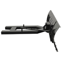 vidaXL Limpa-neves para empilhador 150x38 cm preto