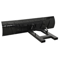 vidaXL Limpa-neves para empilhador 150x38 cm preto
