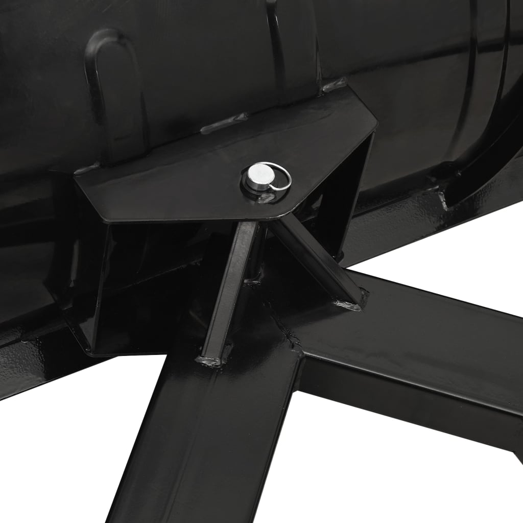 vidaXL Limpa-neves para empilhador 150x38 cm preto