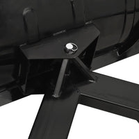 vidaXL Limpa-neves para empilhador 150x38 cm preto