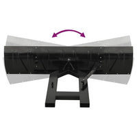 vidaXL Limpa-neves para empilhador 150x38 cm preto