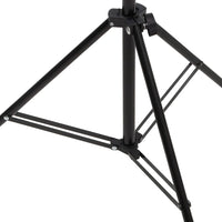vidaXL Suporte de fundo em forma de T 91x60x(70-200) cm preto