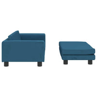vidaXL Cama para cães com extensão 100x50x30 cm veludo azul