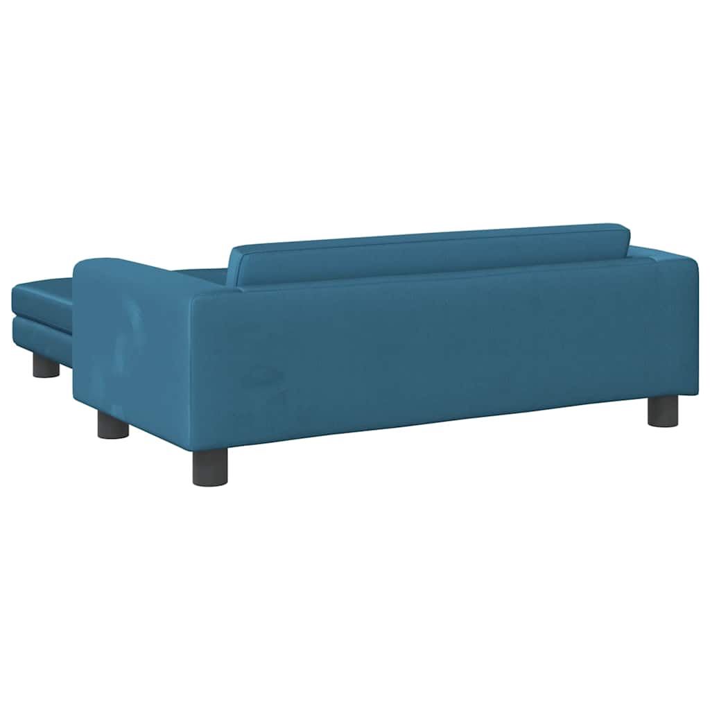 vidaXL Cama para cães com extensão 100x50x30 cm veludo azul