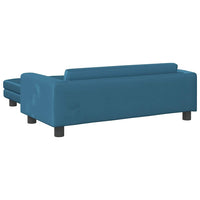 vidaXL Cama para cães com extensão 100x50x30 cm veludo azul