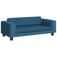 vidaXL Cama para cães com extensão 100x50x30 cm veludo azul