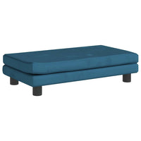 vidaXL Cama para cães com extensão 100x50x30 cm veludo azul
