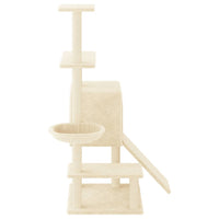 vidaXL Árvore gatos c/ postes arranhadores sisal 130,5 cm cinza-escuro