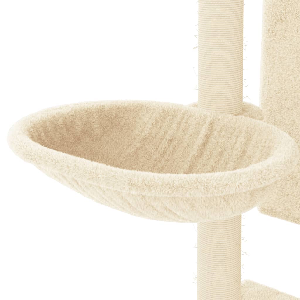 vidaXL Árvore gatos c/ postes arranhadores sisal 130,5 cm cinza-escuro