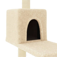 vidaXL Árvore para gatos c/ postes arranhadores sisal 95 cm cor creme