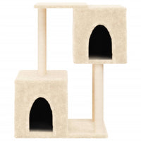 vidaXL Árvore para gatos c/ postes arranhadores sisal 86 cm cor creme