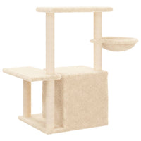 vidaXL Árvore p/ gatos c/ postes arranhadores sisal 83 cm cinza-claro