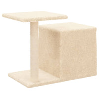vidaXL Árvore para gatos c/ postes arranhadores sisal 50,5 cm creme