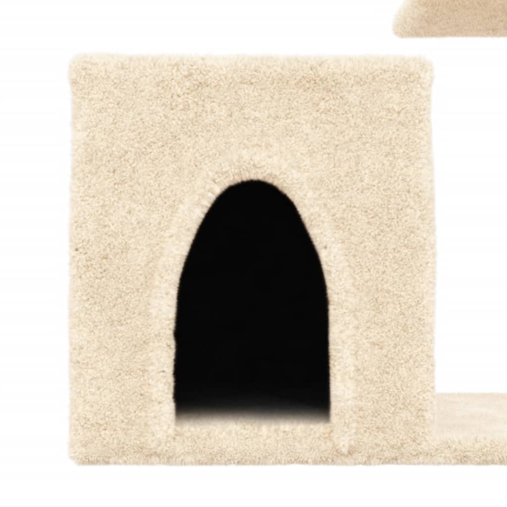 vidaXL Árvore para gatos c/ postes arranhadores sisal 50,5 cm creme