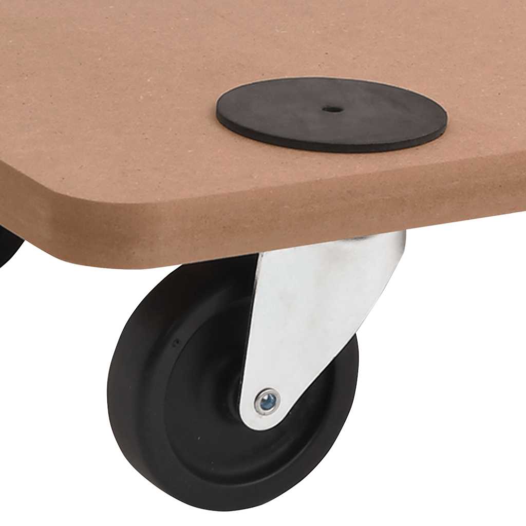 vidaXL Carrinhos de transporte 2 pcs retangular derivados de madeira