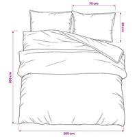 Conjunto de capa de edredão 200x200 cm algodão  e branco