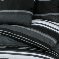 Conjunto de capa de edredão 240x220cm algodão  e branco
