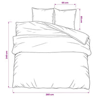 Conjunto de capa de edredão 260x240cm algodão  e branco