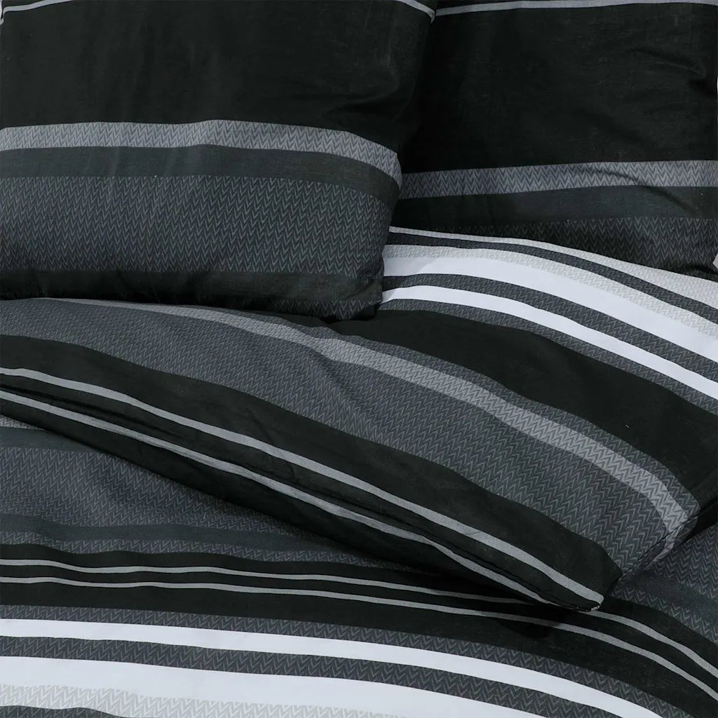 Conjunto capa de edredão 135x200 cm algodão  e branco