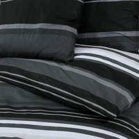 Conjunto de capa de edredão 155x220cm algodão  e branco
