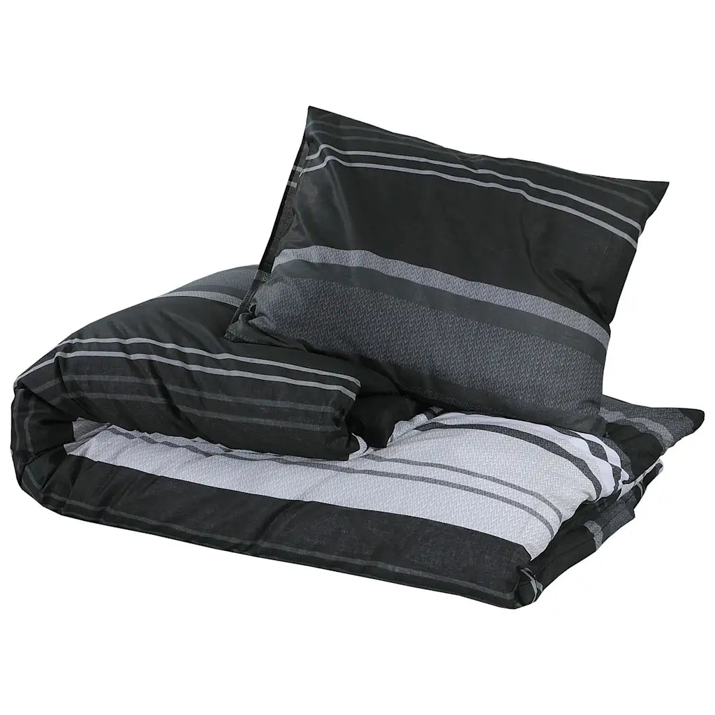 Conjunto de capa de edredão 200x220cm algodão  e branco