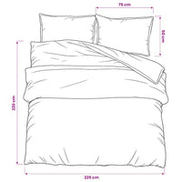 Conjunto de capa de edredão 225x220cm algodão  e branco