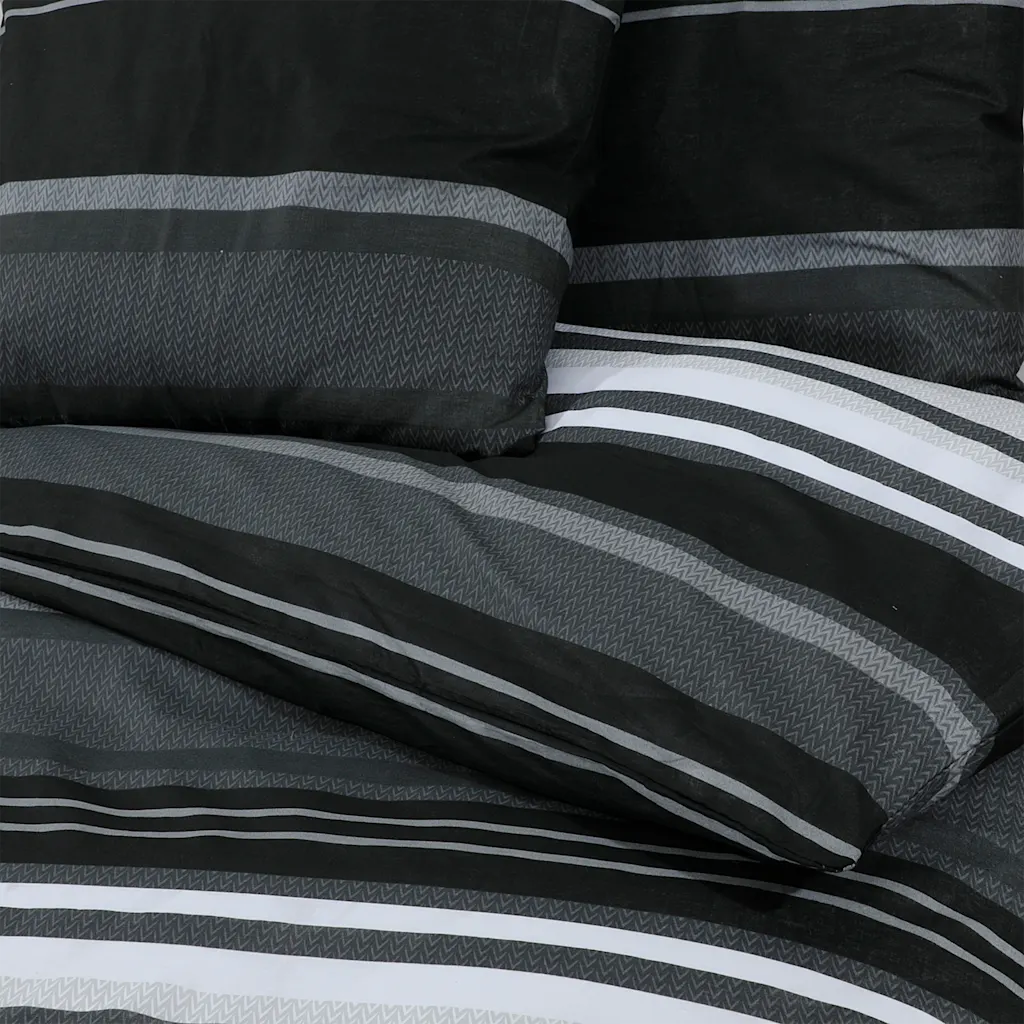 Conjunto de capa de edredão 260x220cm algodão  e branco