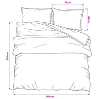 Conjunto de capa de edredão 240x220 cm algodão