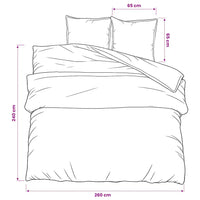 Conjunto de capa de edredão 260x240 cm algodão