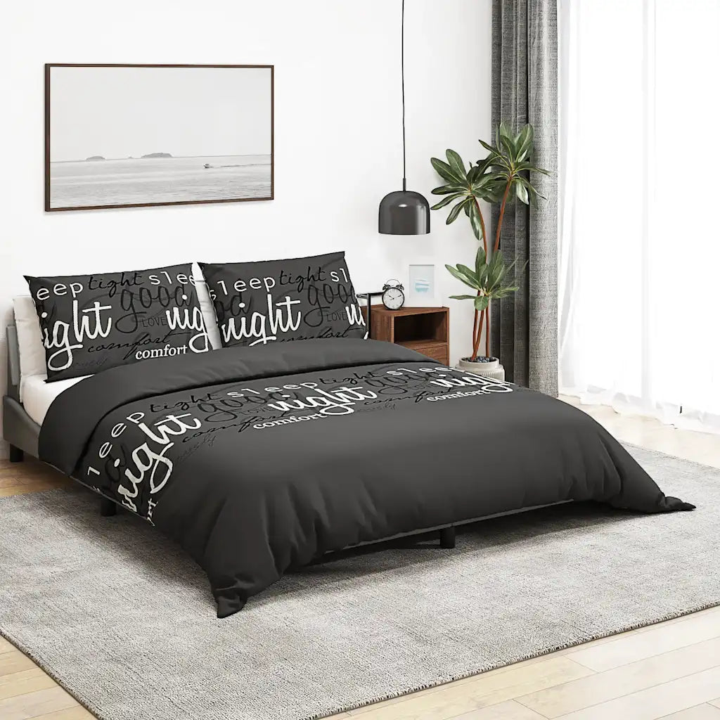 Conjunto de capa de edredão 155x220 cm algodão