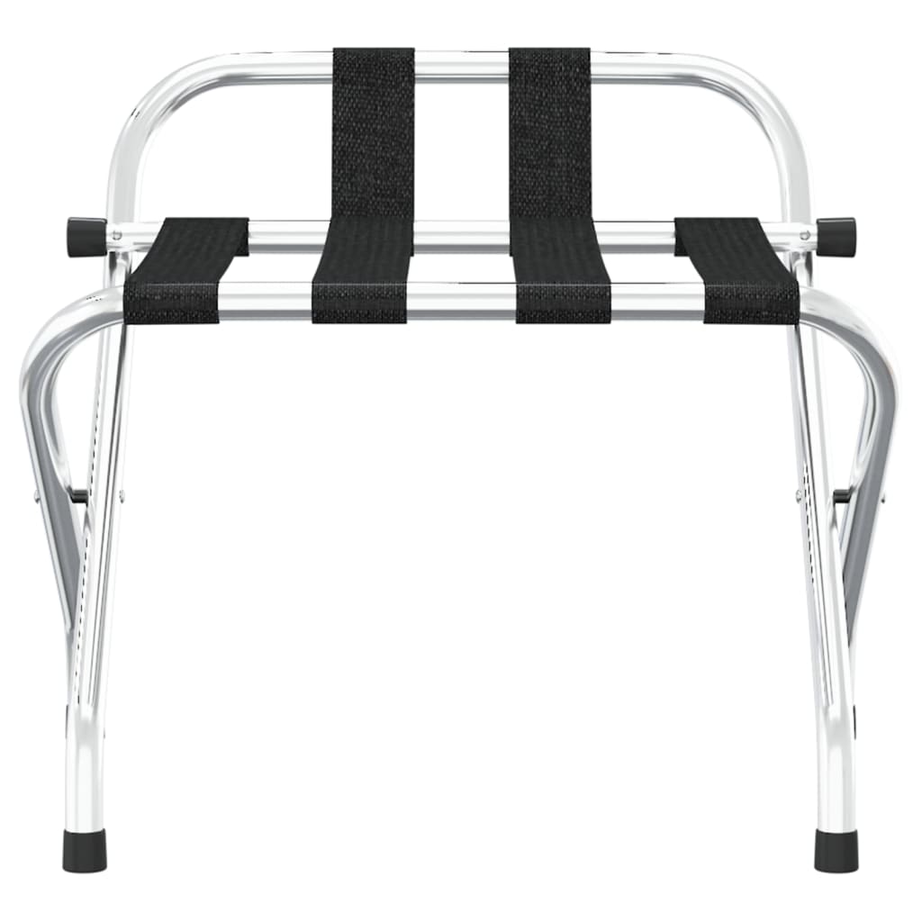 vidaXL Porta-bagagens com encosto prateado 56x39x52cm