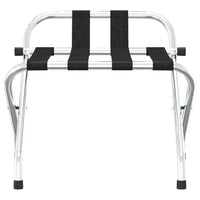 vidaXL Porta-bagagens com encosto prateado 56x39x52cm