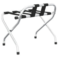 vidaXL Porta-bagagens com encosto prateado 56x39x52cm