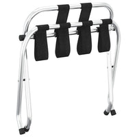vidaXL Porta-bagagens com encosto prateado 56x39x52cm