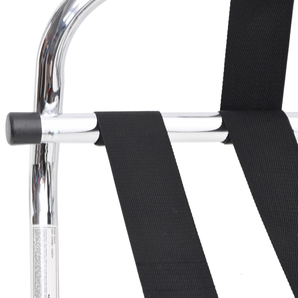 vidaXL Porta-bagagens com encosto prateado 56x39x52cm