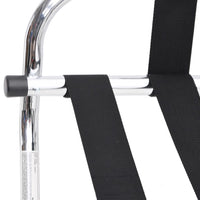 vidaXL Porta-bagagens com encosto prateado 56x39x52cm